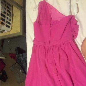 Short, Pink Bridesmaid Dress